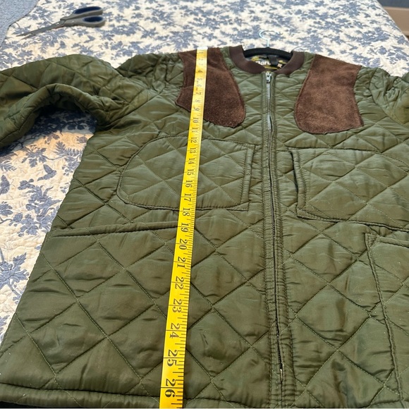 Vintage Barbour Sutherland Jacket Medium Green Quilted Shooting Hunting Sz M - Picture 12 of 15